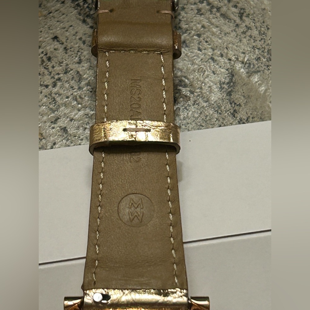 Michele Rose Gold Diamond Bezel Chronograph Watch with White Dial/ 96 Diamonds - Picture 9 of 13